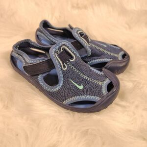 Nike Toddler Blue Sunray Protect 2 Sandals Size 8c